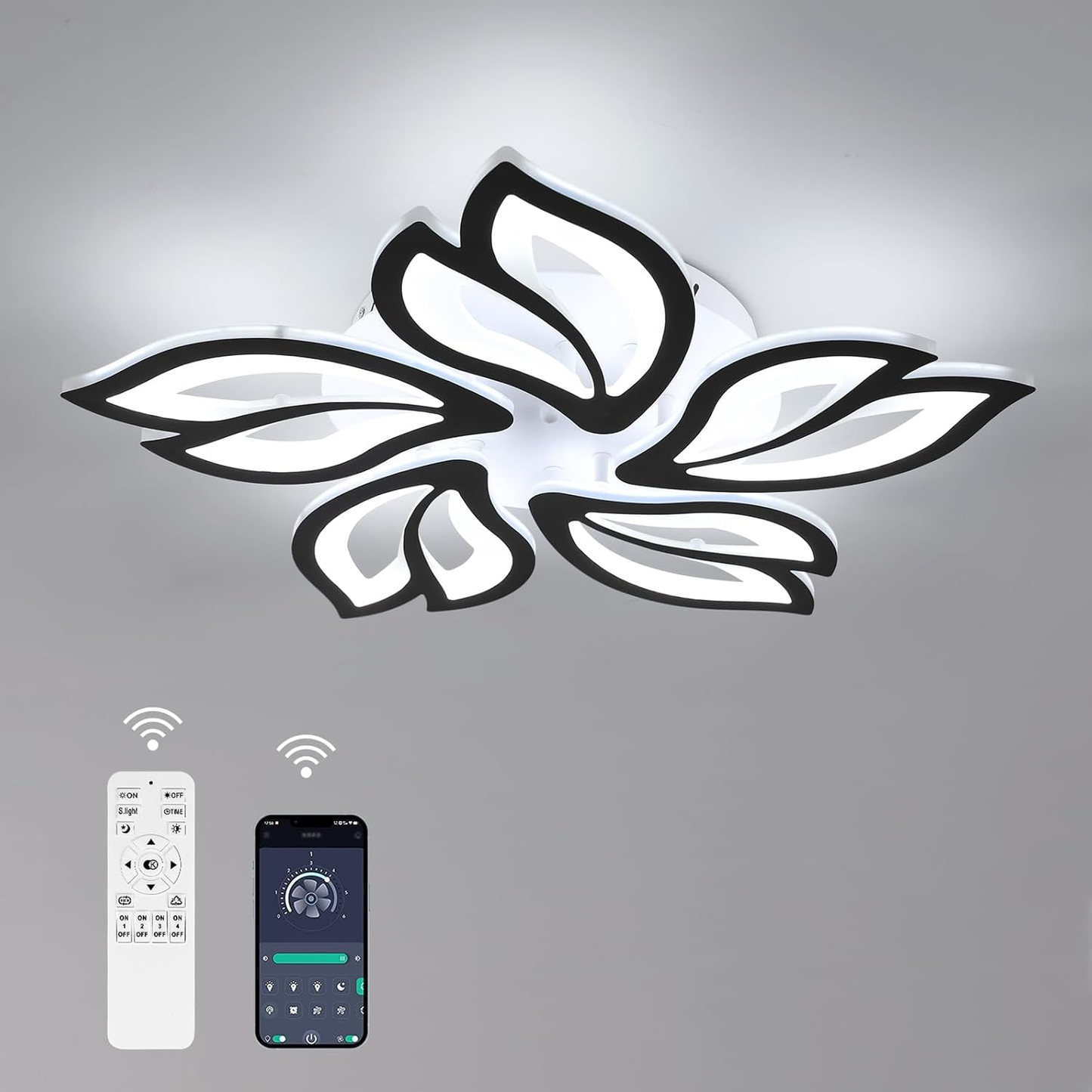 Chandelier Ceiling Light – Modern Crystal Hanging Pendant Lamp for Living Room or Bedroom