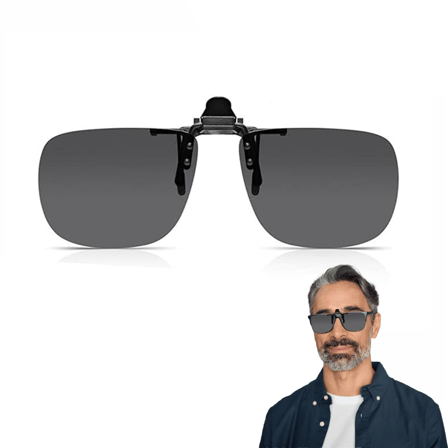 Clip On Sunglasses – Polarised Clip On Flip Style Sunglasses UV400 Polarized driving Fishing cycling