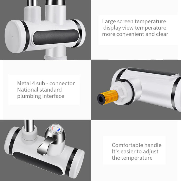 Kitchen Electric Water Tap Water Heater Temperature Cold Heating Hot Water Faucet Heater