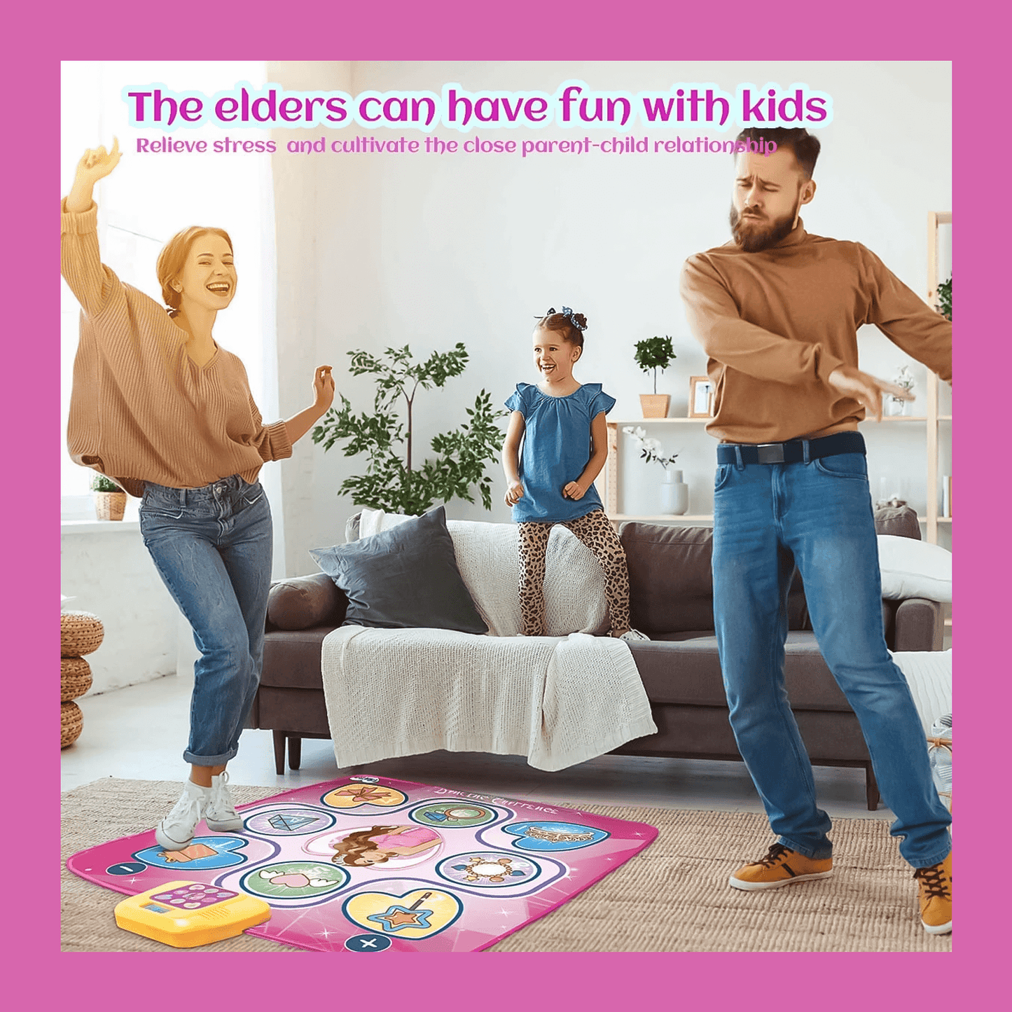 Interactive Dance Mat – LED Music Play Mat With Adjustable Volume & 5 Fun Modes For Active Play