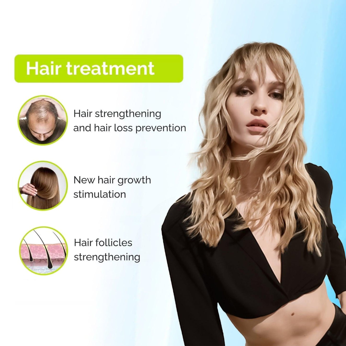 High Frequency Wand - 4 Nozzles Acne Removal Face & Hair Treatment