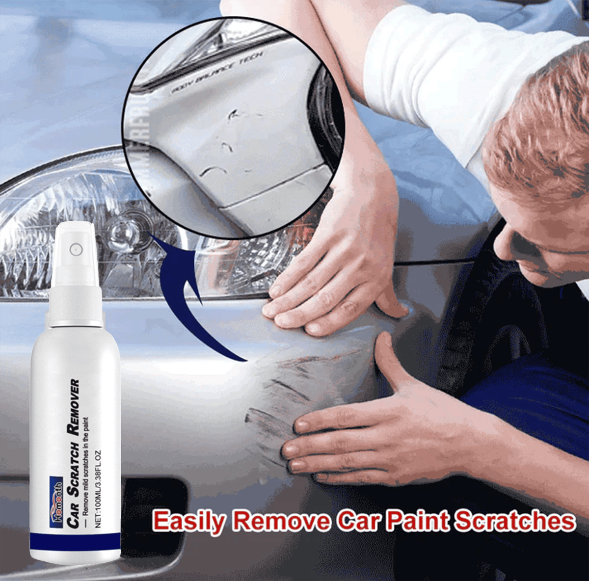 🔥🔥Car paint scratch repair spray🚙Suitable For All Colors Car Paint