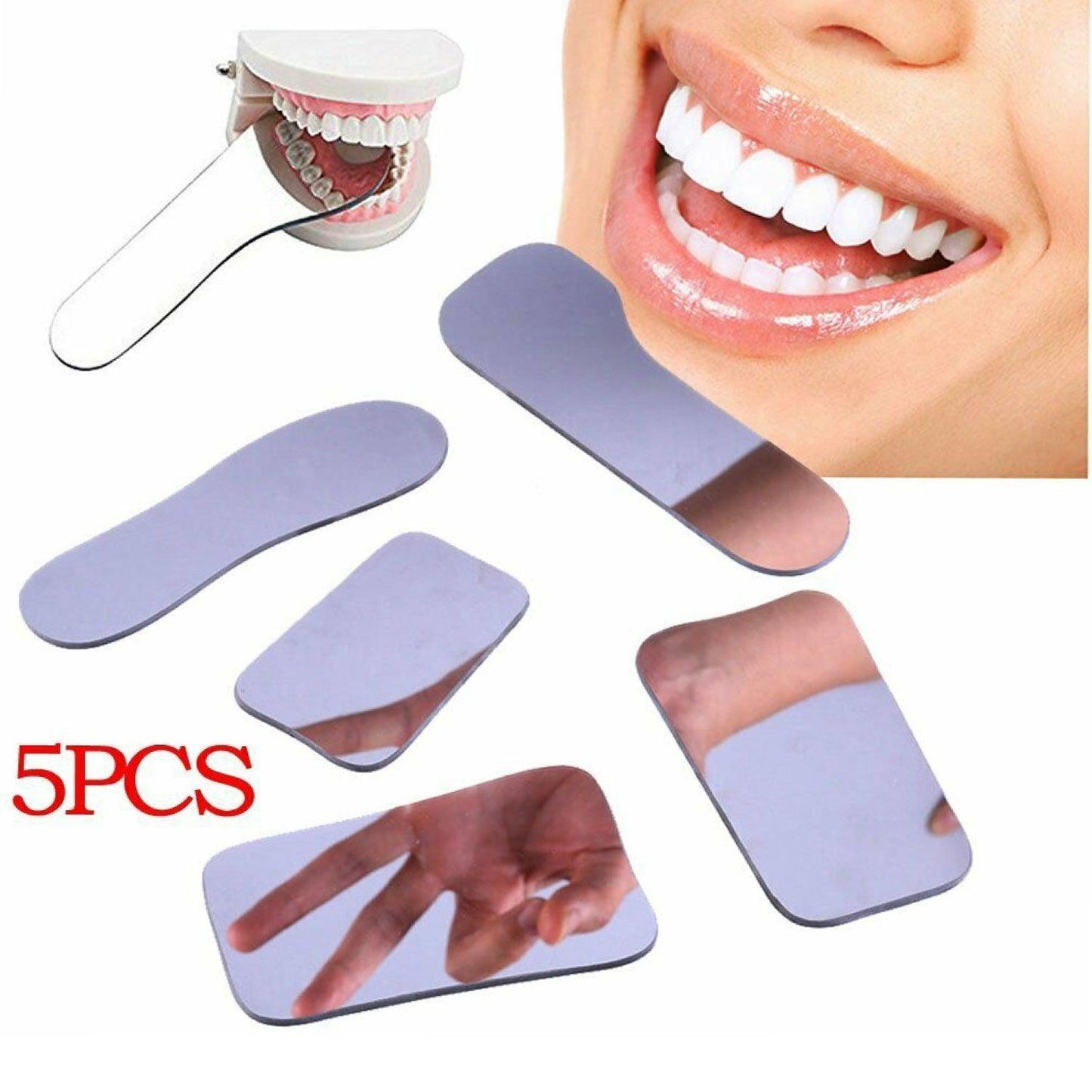 Dental Photography Mirrors - 5pcs Intra-Oral Mirror Dental Care Kits Oral Photographic Reflector Dental Orthodontic Intraoral Photographic