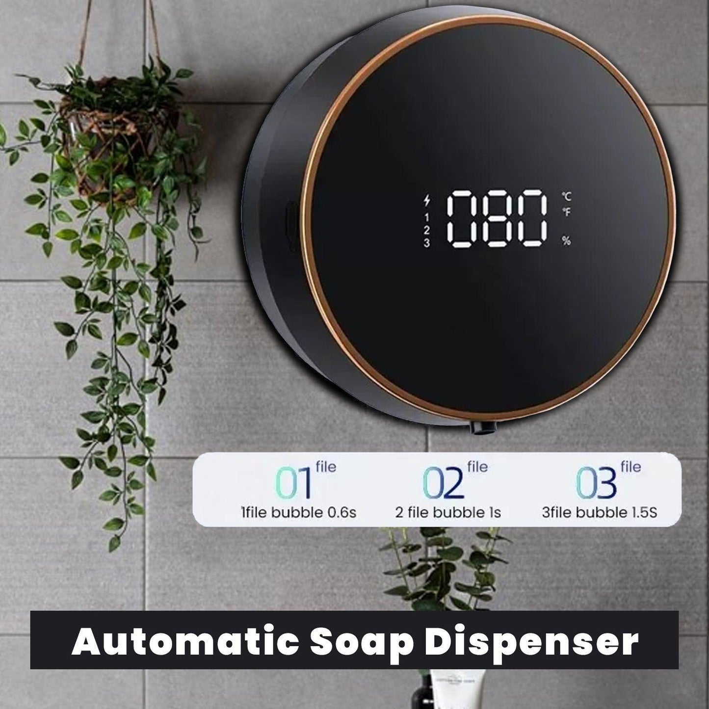 Automatic Soap Dispenser - USB Wall-mounted Touchless Liquid Foam Machine Infrared