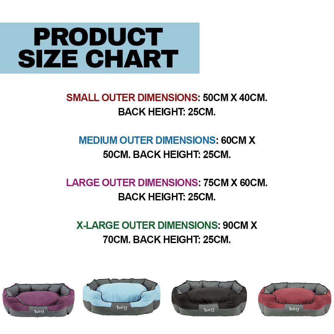 Coolest Dog Beds - Bunty Cat Dog Bed Small to Extra-Large Water Resistant Anti Anxiety Washable