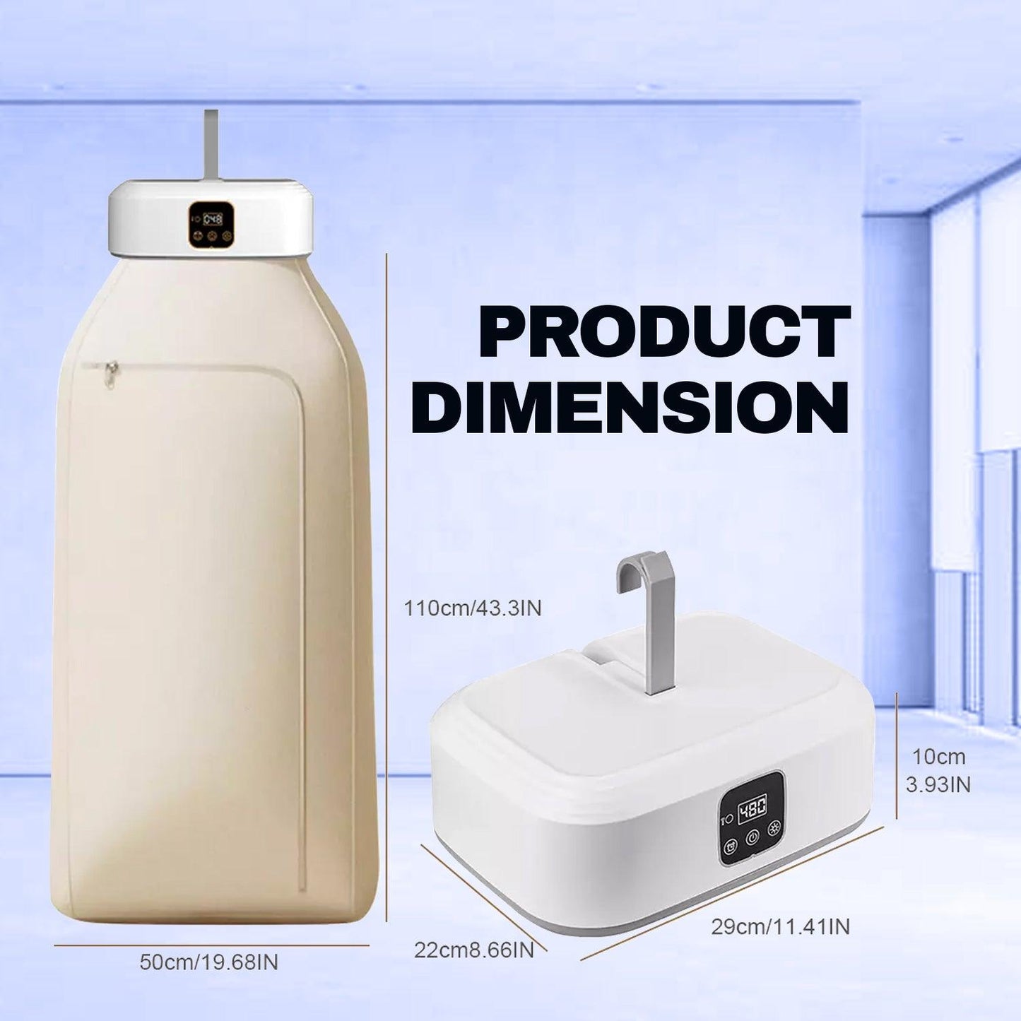 Electric Air Dryer - Portable Clothes Dryer Hot Quickly Drying Air Dry Machine Home