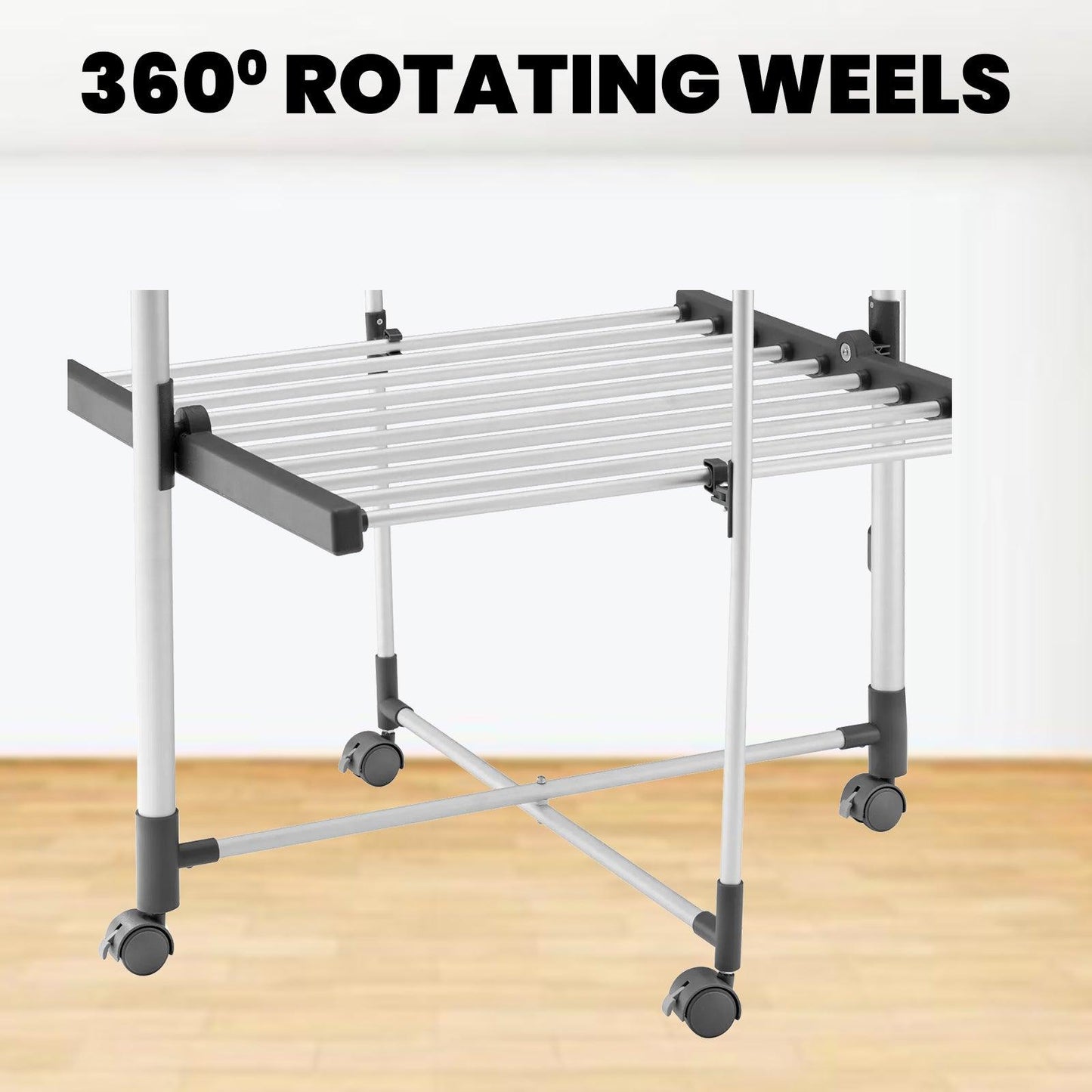 Electrical Clothes Airer - Black+Decker Electric Heated Clothes Airer / Low Energy / Large Drying Space