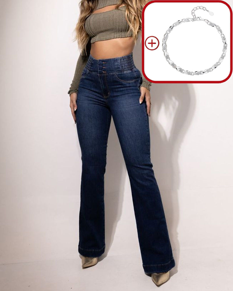🎁2026 New Arrivals 50% OFF👖Stretch Flare Jeans With A High Waist