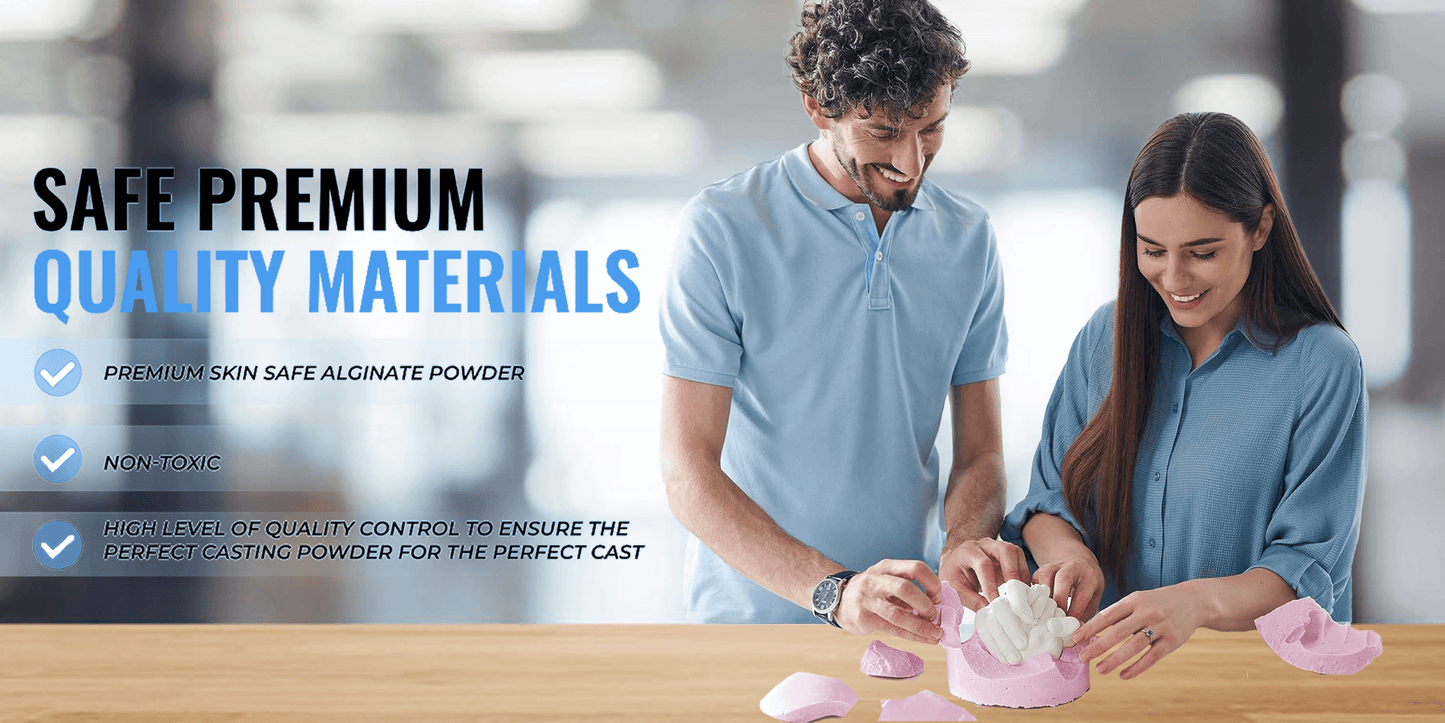 Hand Mould Casting Kit - Hand Moulding kit Couples Holding Hands 3D Keepsake