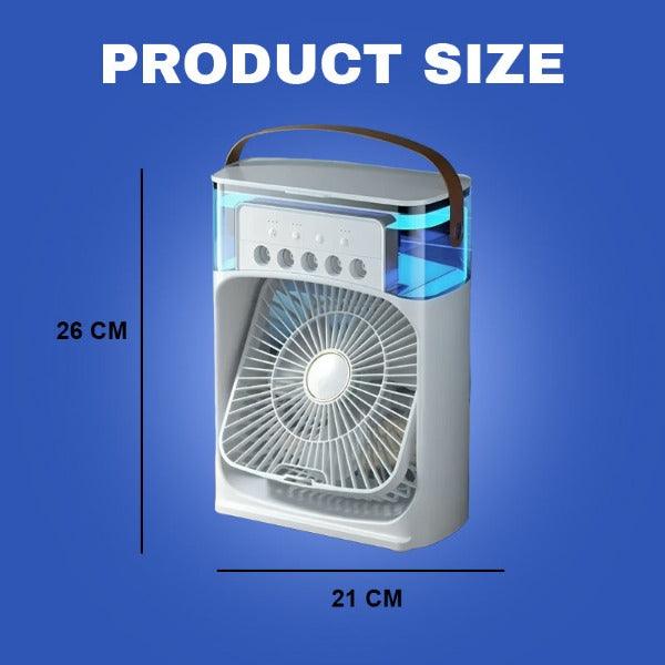 Water Air Cooler Fan - 3 in 1 Ice Cold Cooling Air Conditioner Humidifier Portable Mini Air Cooler Fan