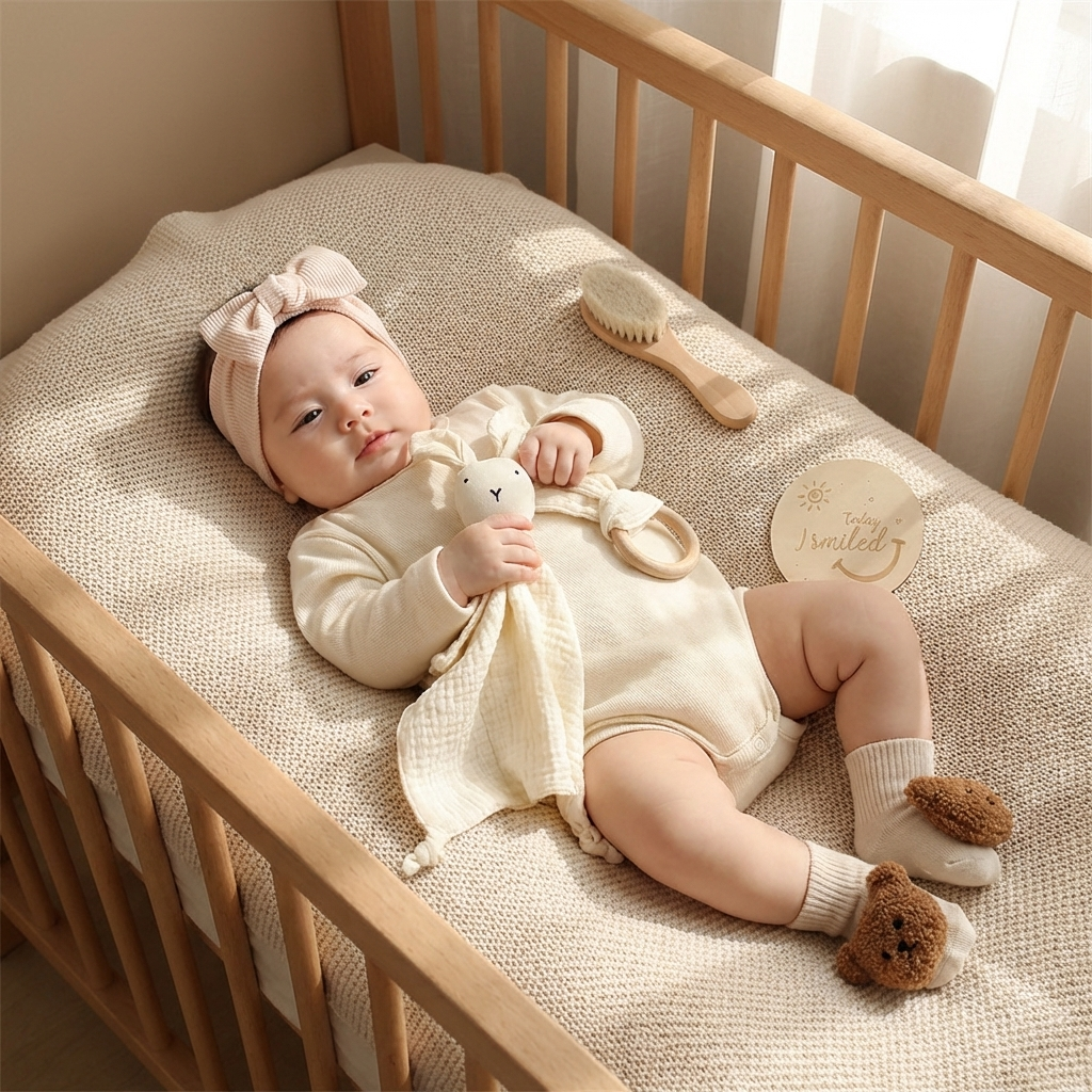 6-Piece Newborn Gift Box Set – Baby Essentials Starter Kit