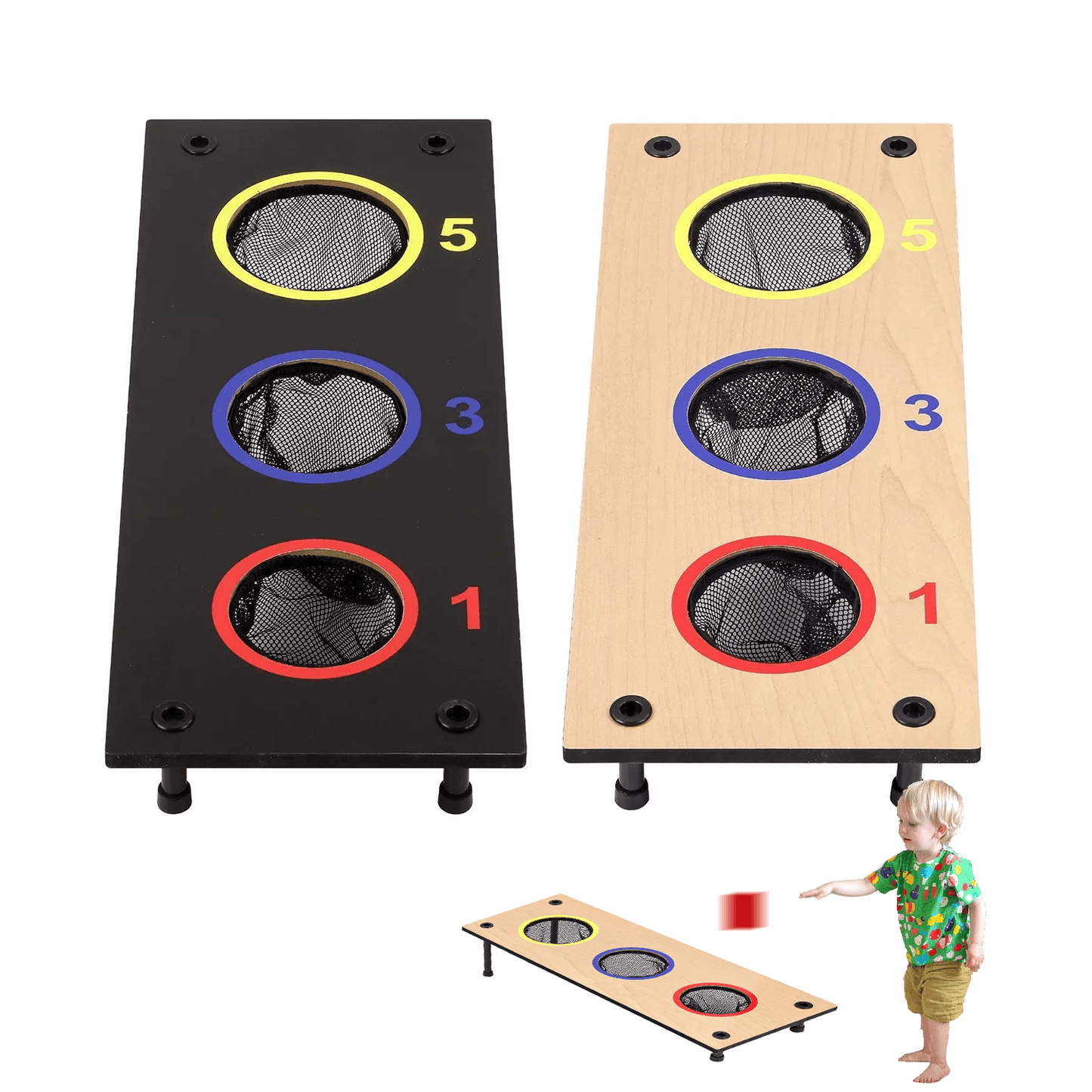 Corn Board Hole Sets UK - Kids Bean Bag Toss Game Set Family Garden Fun