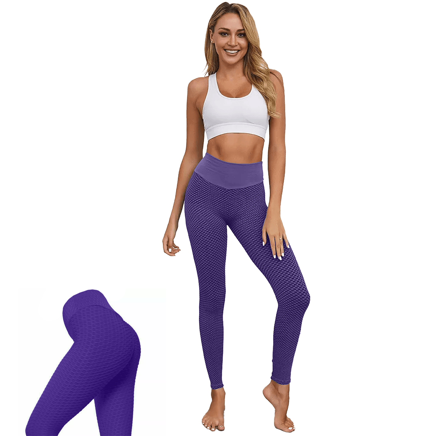 Anti Cellulite Leggings - Women Anti-Cellulite Yoga Pants Push Up Tik Tok Leggings Bum Butt Lift Sport Gym