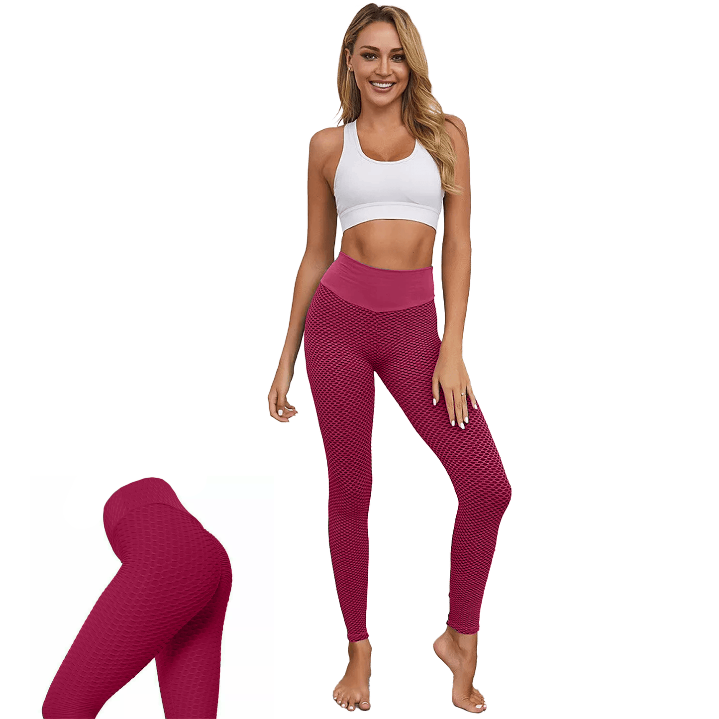 Anti Cellulite Leggings - Women Anti-Cellulite Yoga Pants Push Up Tik Tok Leggings Bum Butt Lift Sport Gym