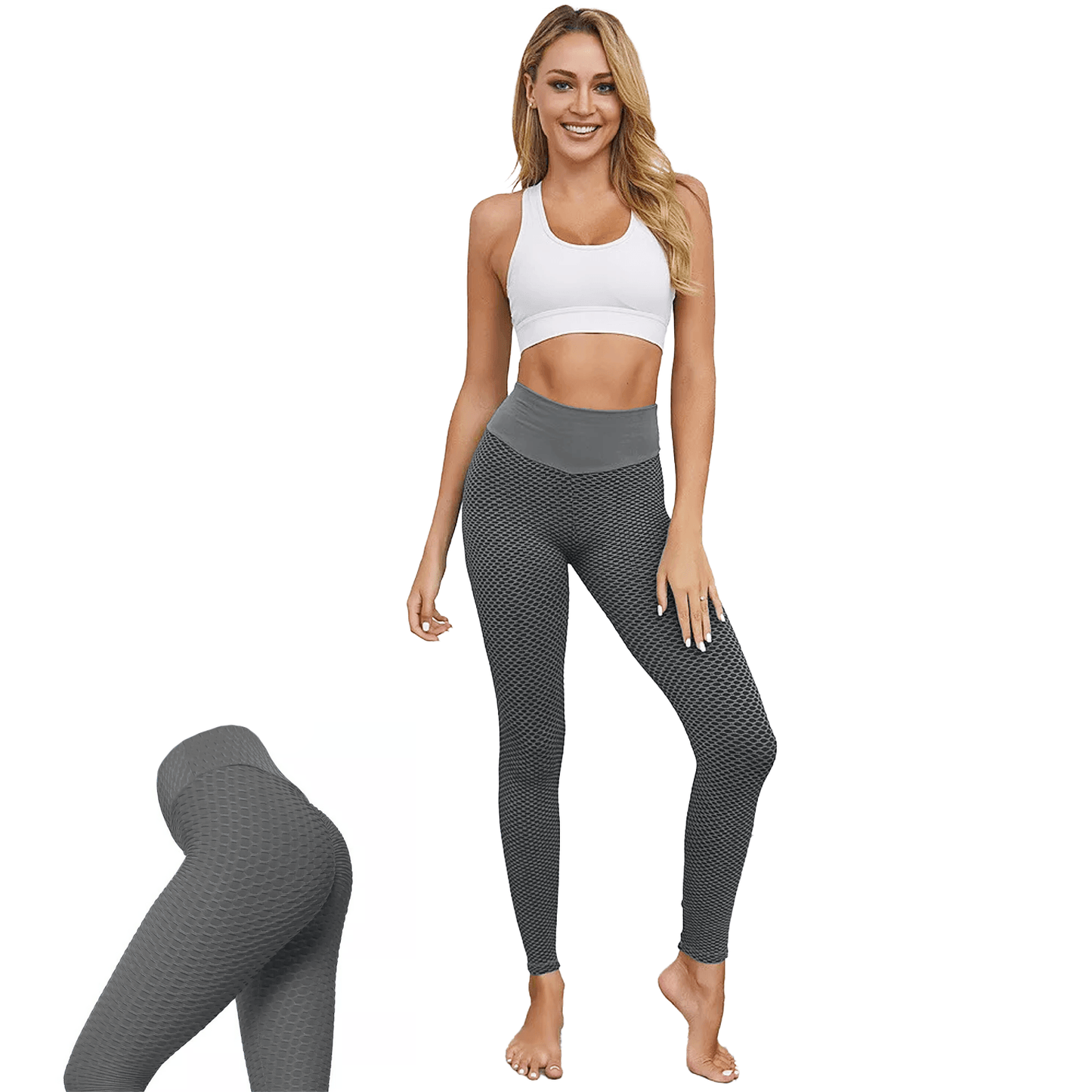 Anti Cellulite Leggings - Women Anti-Cellulite Yoga Pants Push Up Tik Tok Leggings Bum Butt Lift Sport Gym