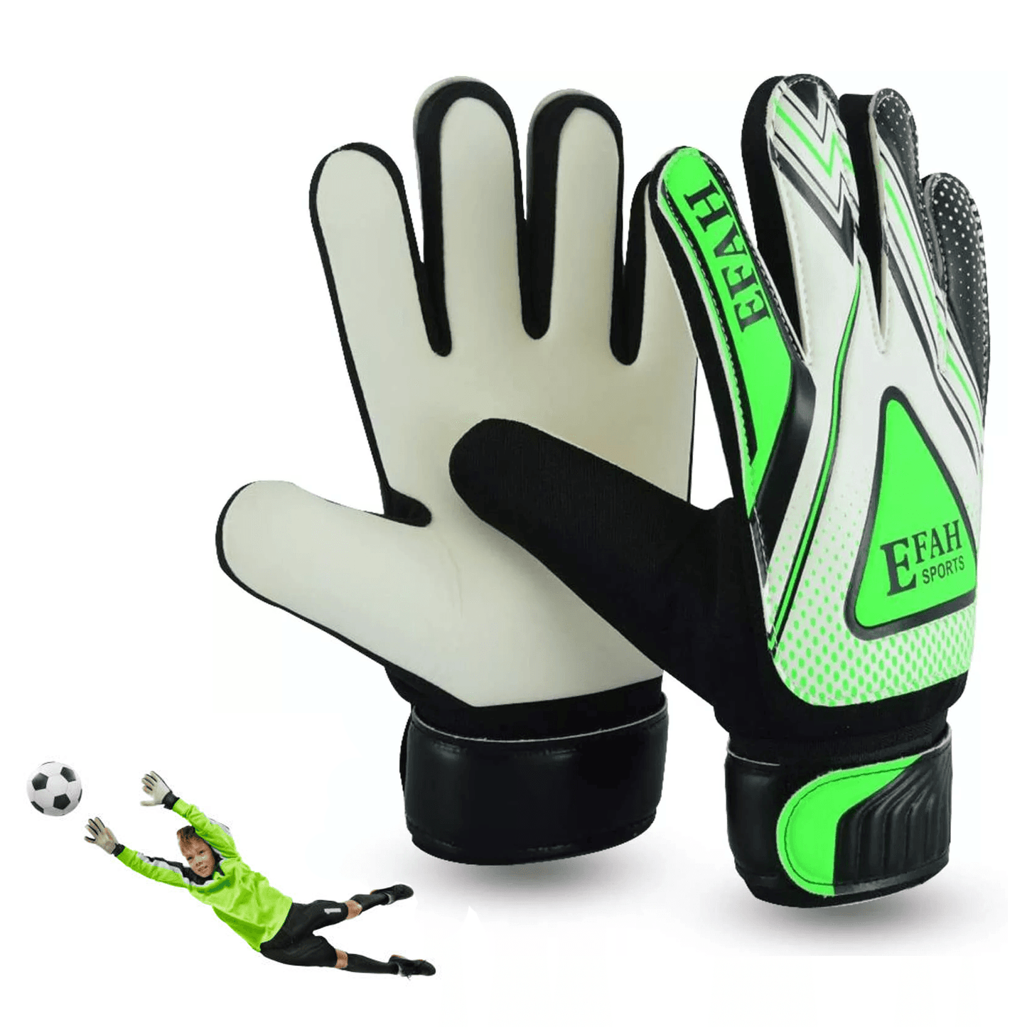 Professional Goalkeeper Gloves - Soccer Goalkeeper Gloves SPORTS Football Goalkeeper Gloves For Kids Boys Soccer Glove with Grip Palm