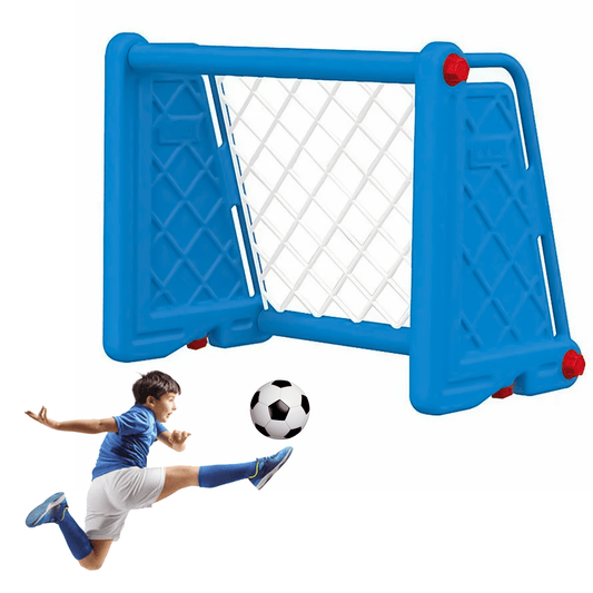 Football Goal Posts for Kids - Portable Durable Childrens Football Soccer Goal Post Net Indoor Outdoor Kids Fun
