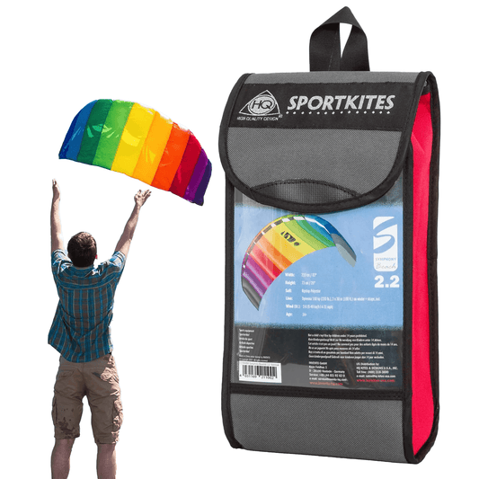 HQ Symphony Beach iii 1.3 - Rainbow Kites for the Beach Power Kites Ready to Fly Outdoor