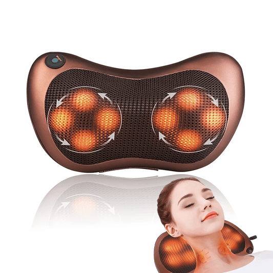 Best Neck Massager UK - Electric Massage Pillow Neck Back Full Body Lumbar Heat Support Cushion