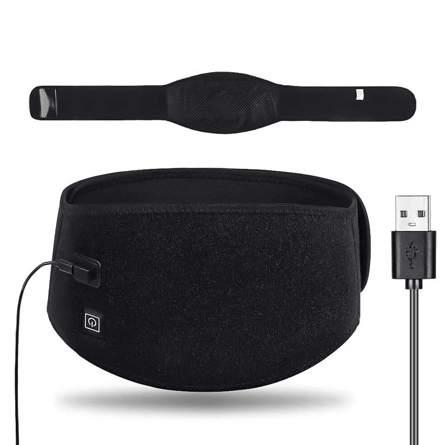 Heated Belts Back Pain - Back Heating Belt Heated Waist Belt USB Waist Heating Pad Belly Warmer Band
