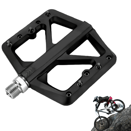 Pedals for Mountain Bike - West Biking MTB Bike Nylon Pedals Endure Light Flat Platform DU Bearing 9/16"