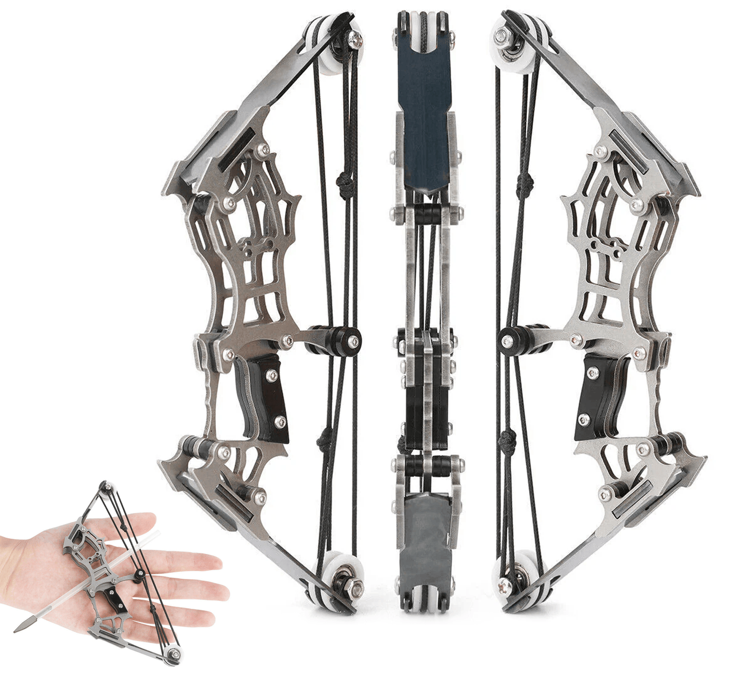 Archery Kits for Beginners - 6" Mini Compound Bow Arrows Set Archery Toy Gift Kids Shooting Target Pocket Bow