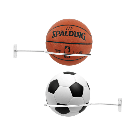 Ball Holder for Wall - 4X Wall Mount Ball Holder Football Storage Rack Basketball Display Sport