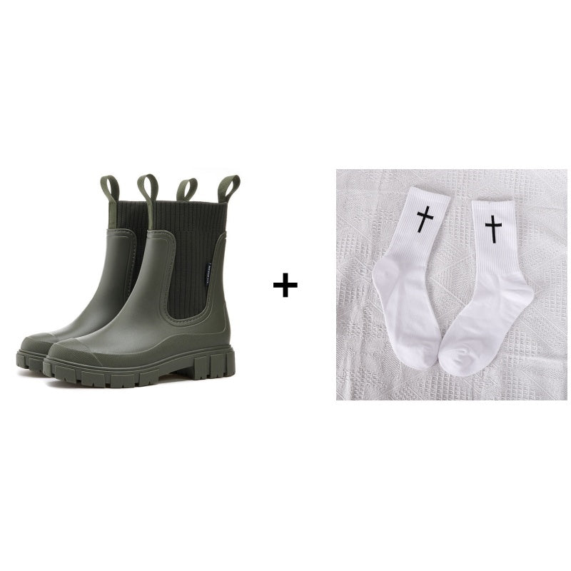 Waterproof Non-Slip Thick Sole Mid-Calf Boots