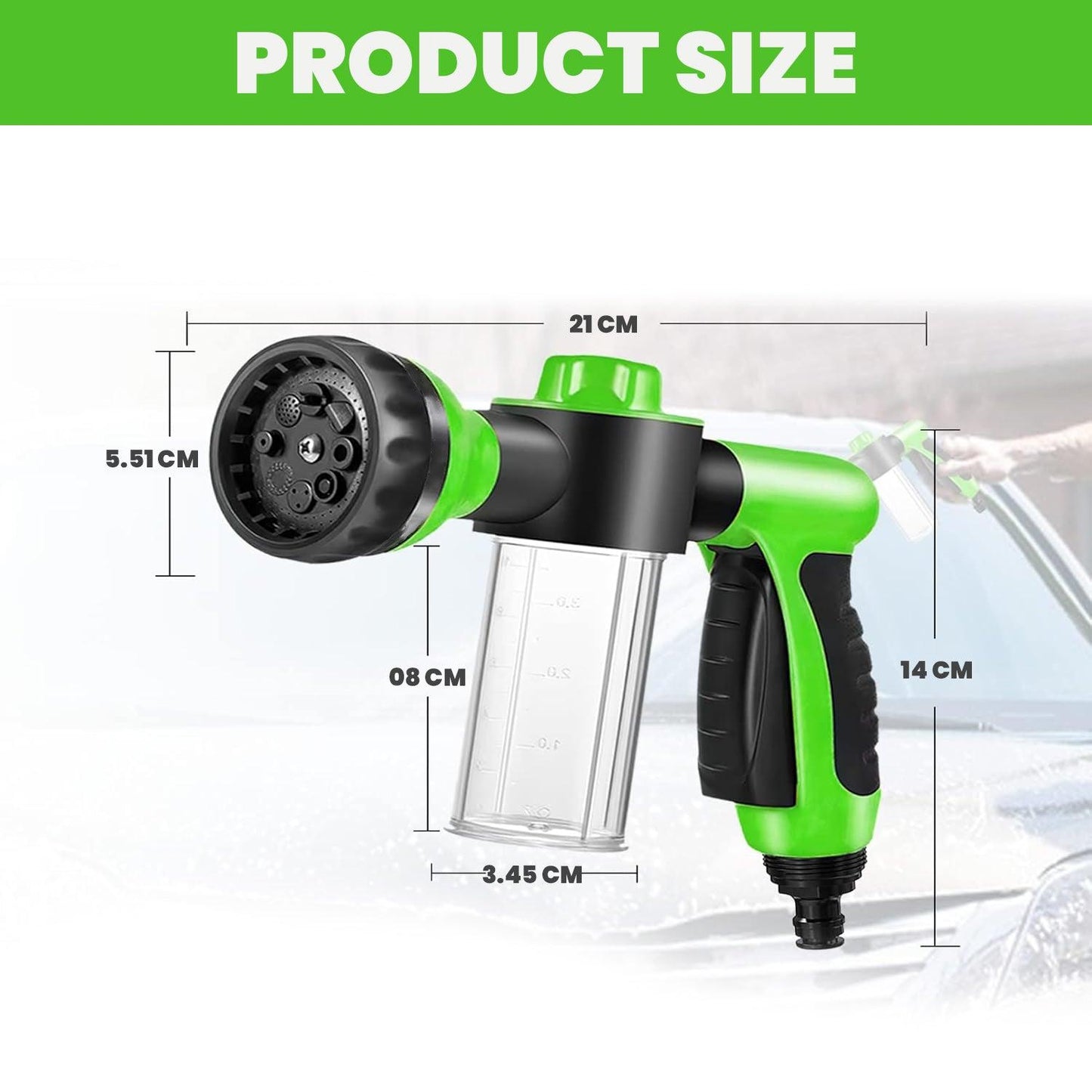 Water Hose With Nozzle - High Pressure Sprayer Nozzle Hose Horse/dog Shower Gun Adjustable Shampoo Spray