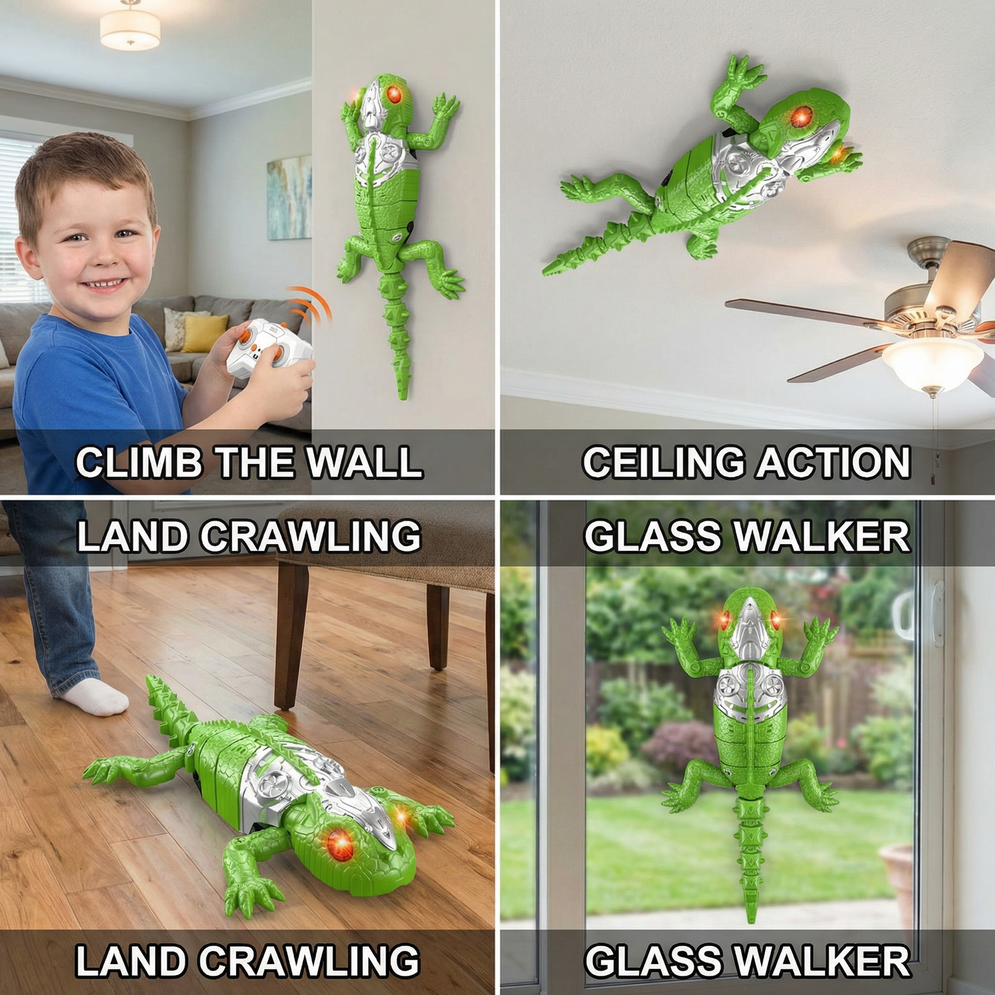 Remote Control Wall Climbing Spider/Gecko – RC Climbing Toy for Walls & Ceilings