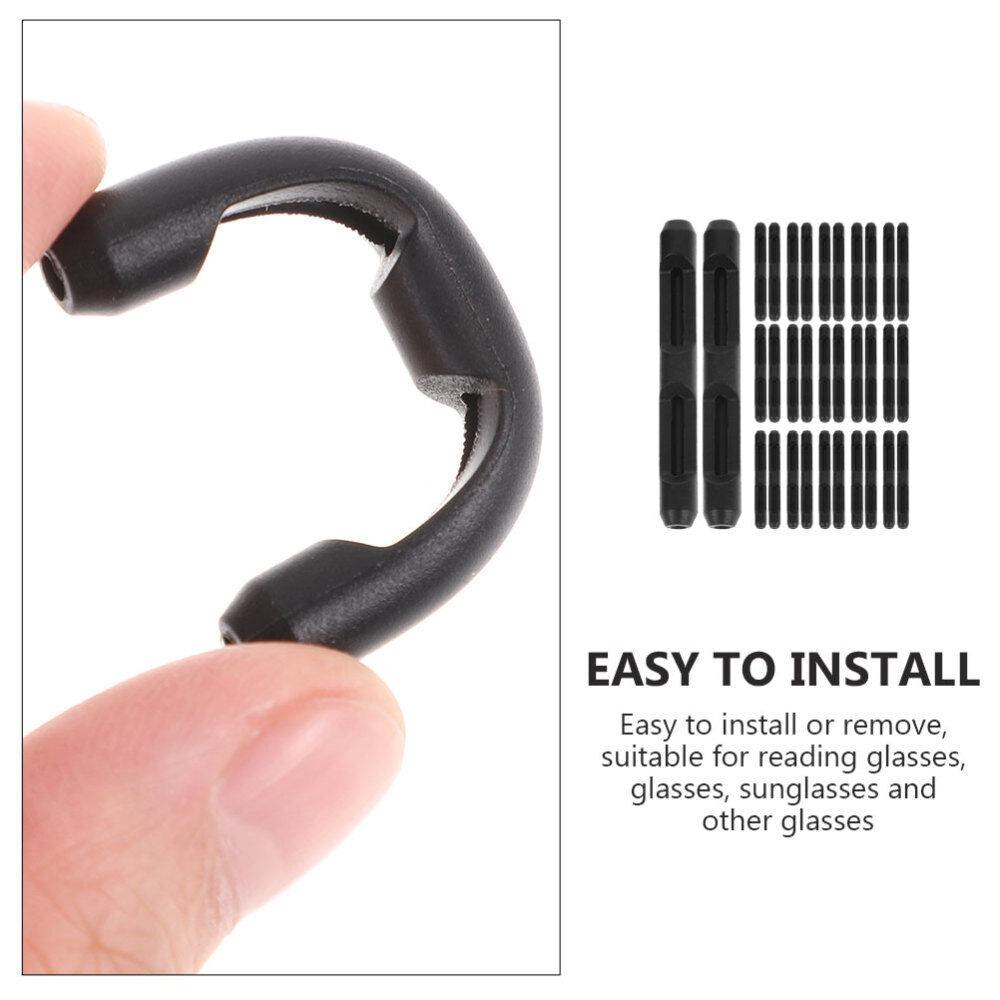Ear Cushions for Glasses - 10 Pairs Silicon Ear Pads for Eye glasses Eyewear Sleeve Retainer Anti-Slip Ear Hook Holder For Glasses