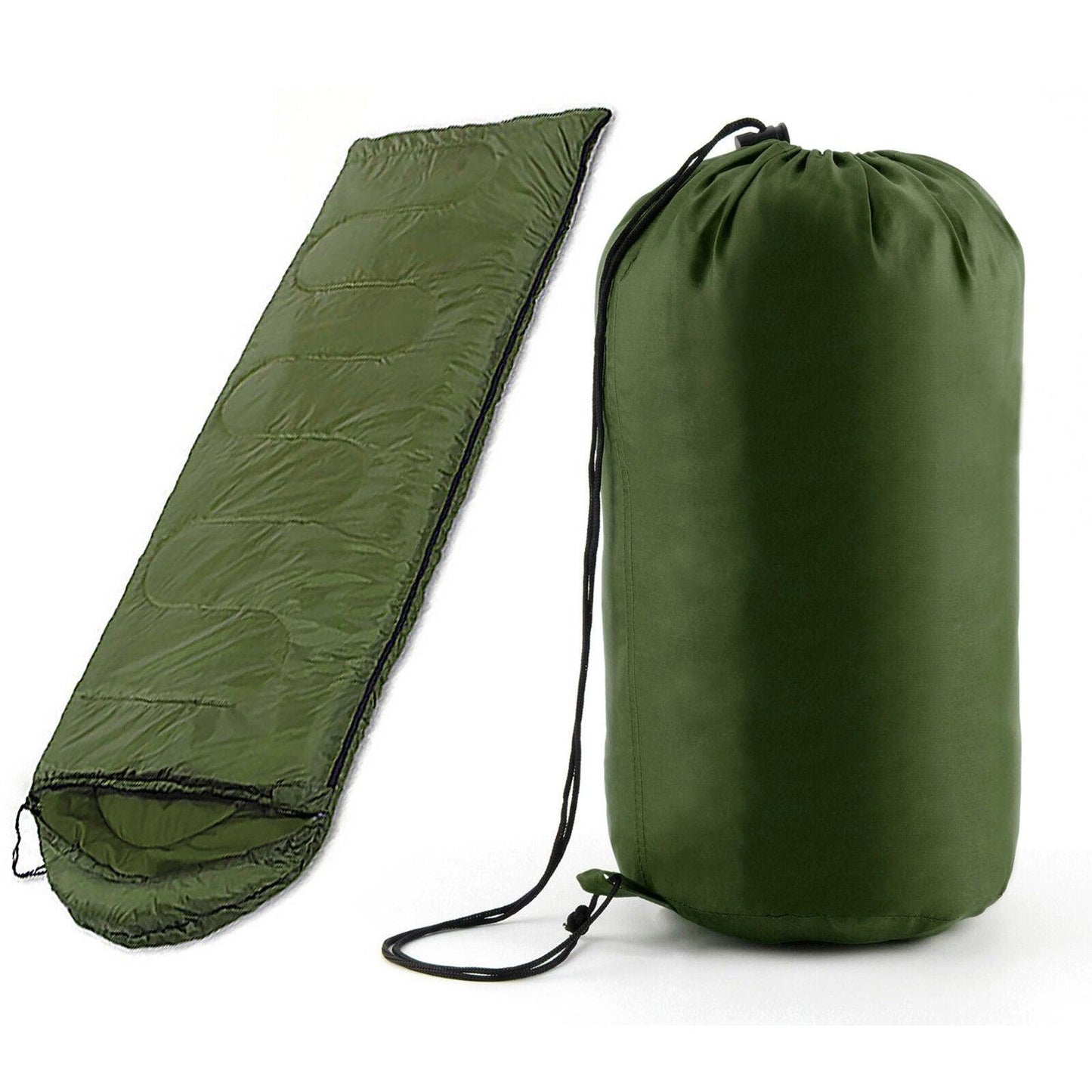 Travel Sleep Bag - Single Sleeping Bags Camping Rectangular Envelope Zip Up Kids Adult