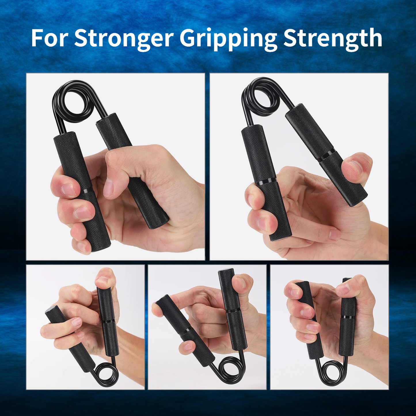 Grip Strength Trainer - Adjustable 50-300LB Wrist & Forearm Exerciser