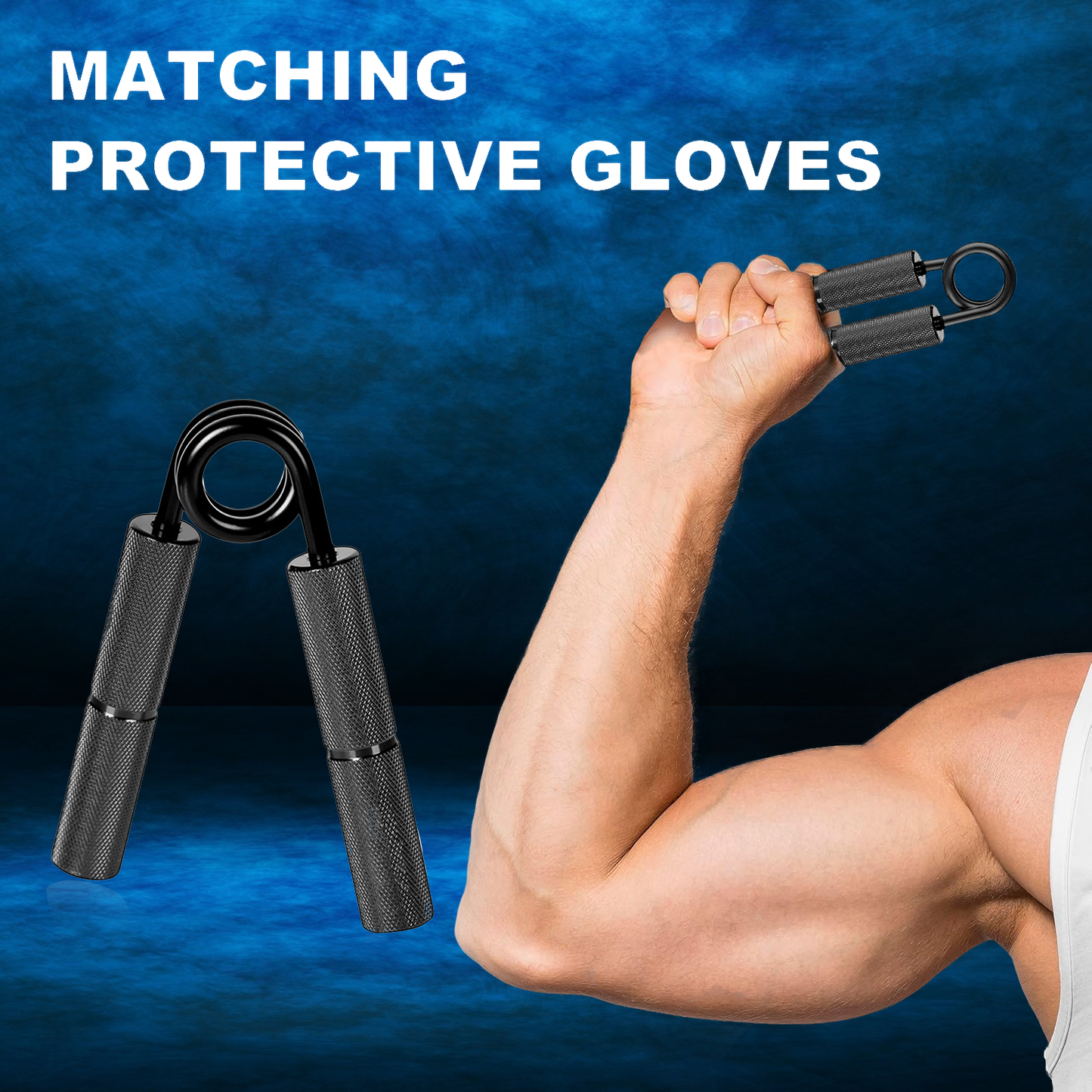 Grip Strength Trainer - Adjustable 50-300LB Wrist & Forearm Exerciser