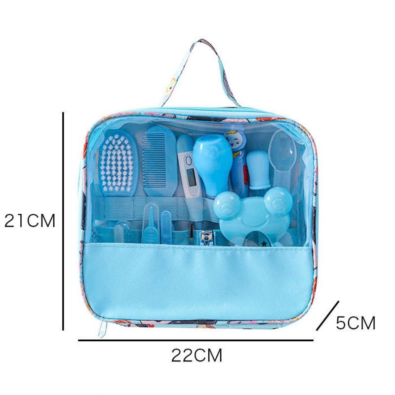 Newborn Grooming Kit - 13Pcs Multi-purpose Baby Nail Hair Health Care Grooming Brush Set