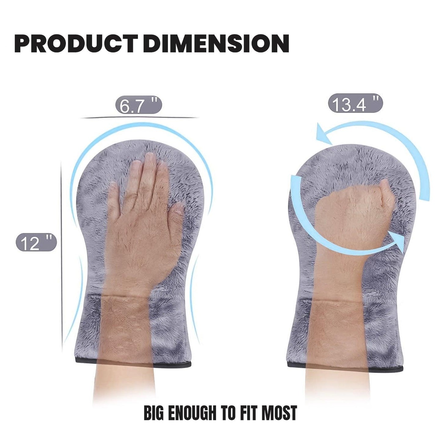 Arthritis Warming Mittens - Microwavable Heated Mittens for Hand Therapy | Warming Gloves for Women and Men | Trigger Finger or Carpal Tunnel |  Unscented Heating Mitts