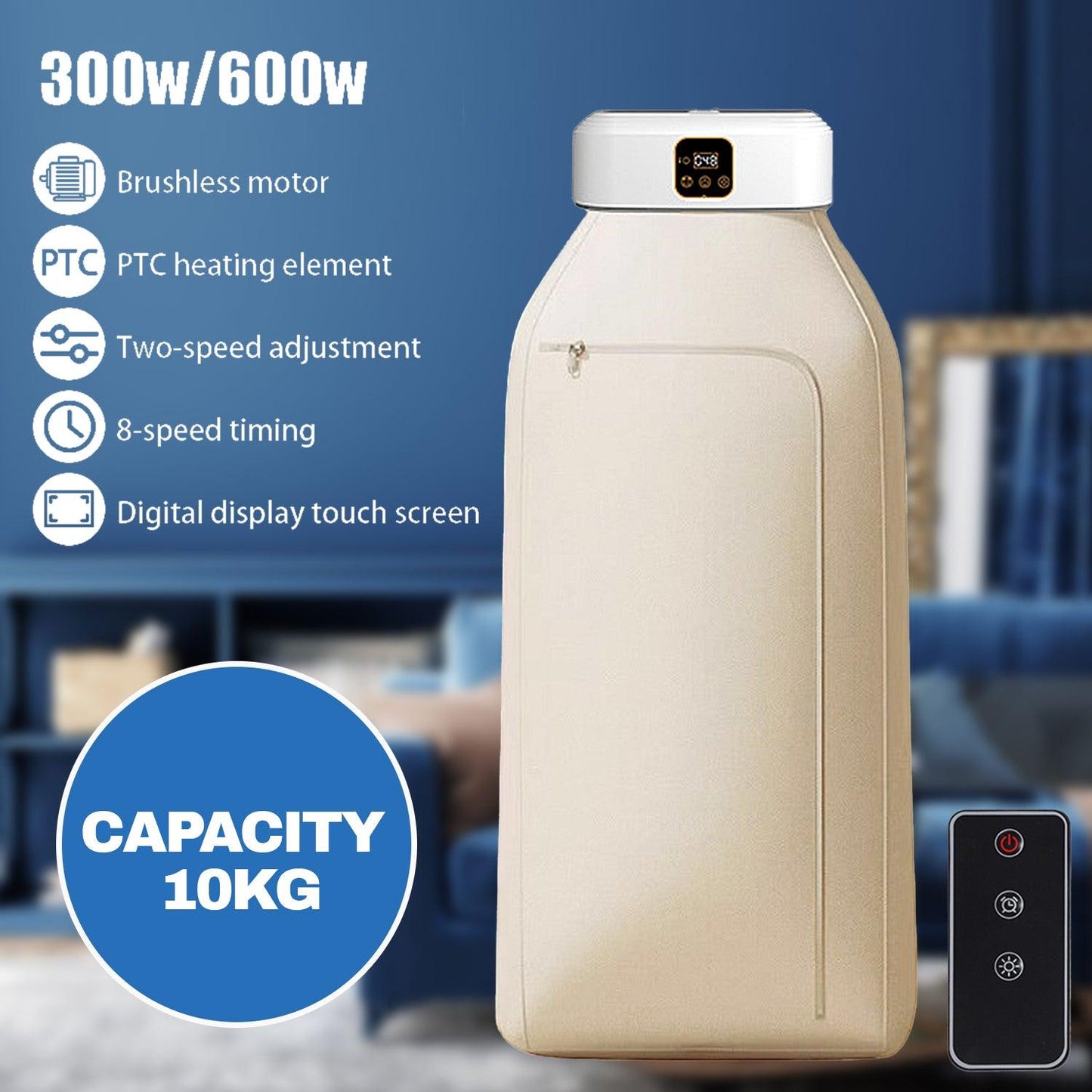 Electric Air Dryer - Portable Clothes Dryer Hot Quickly Drying Air Dry Machine Home