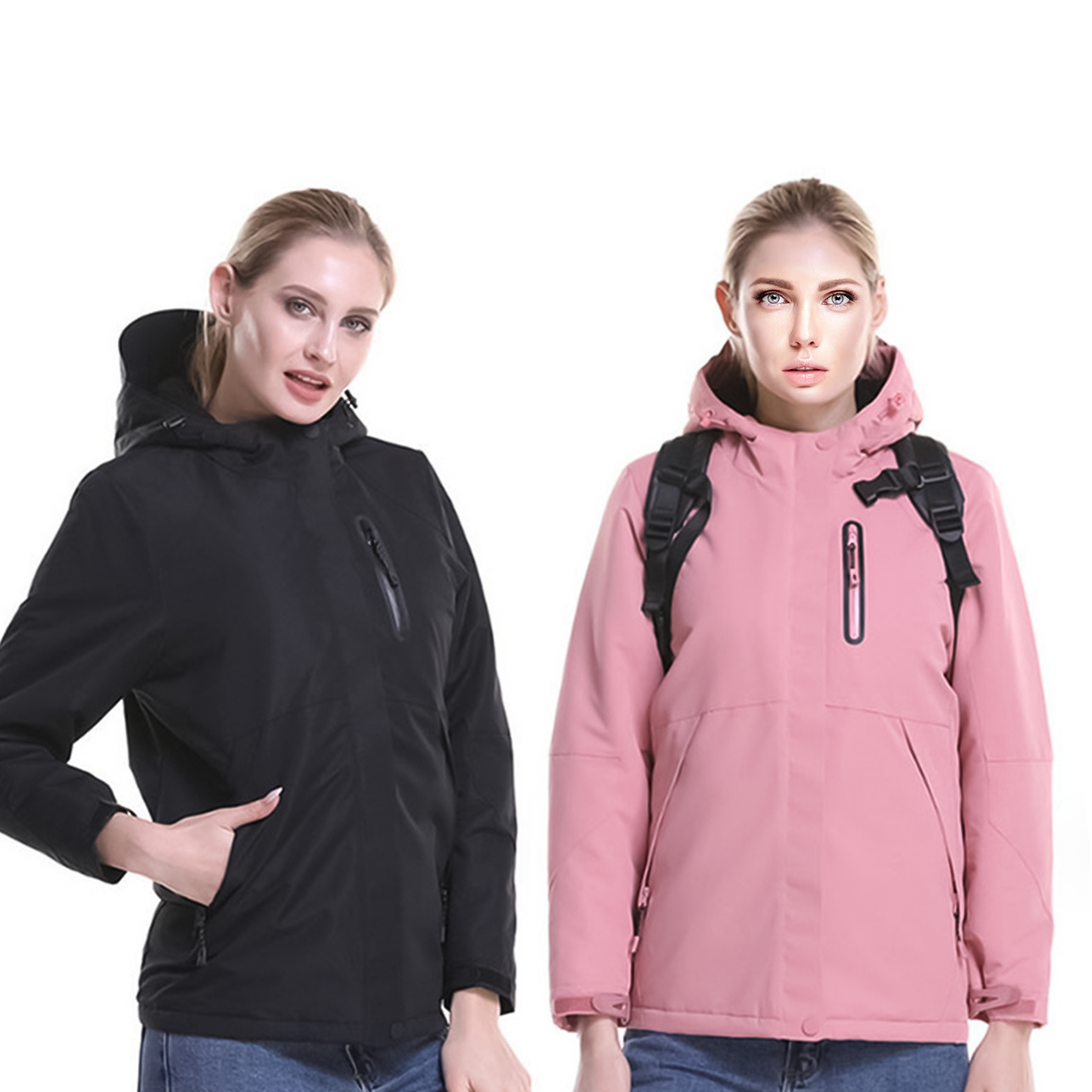 Heated Jackets for Women – USB Powered Winter Warmth Intelligent Heating Cotton Jacket