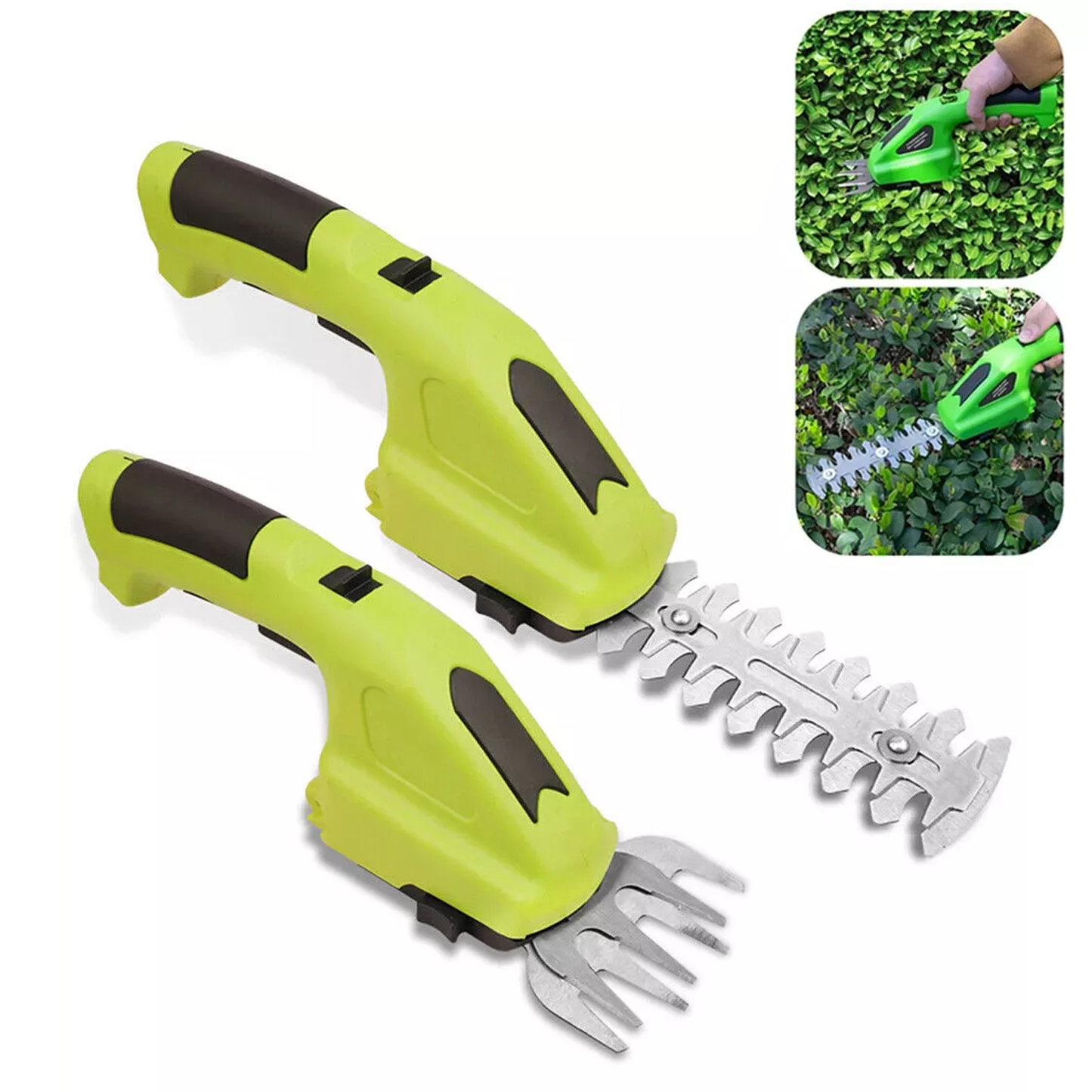 Hedge Trimmer Cutter – Cordless 3.6V Handheld Electric Shrub and Grass Cutter with Charger