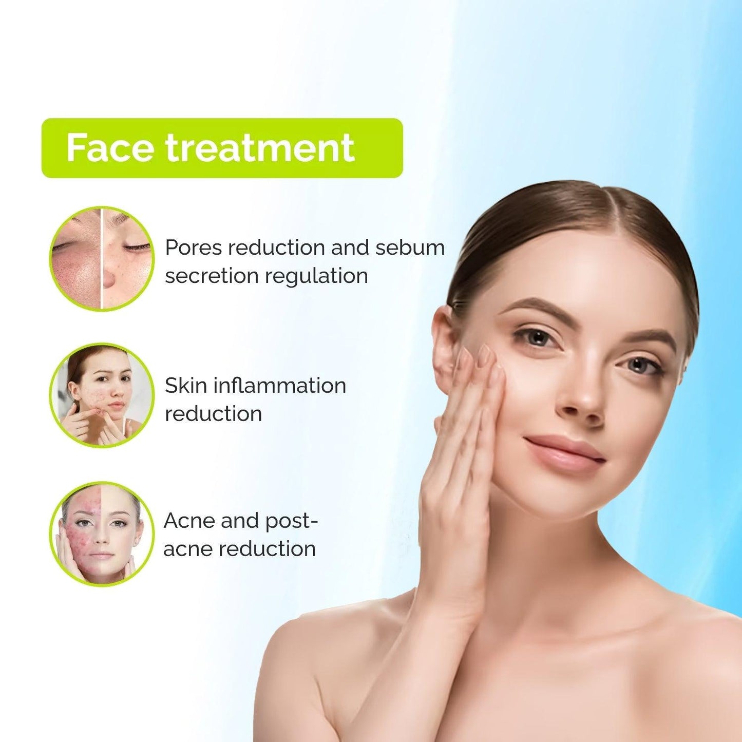 High Frequency Wand - 4 Nozzles Acne Removal Face & Hair Treatment