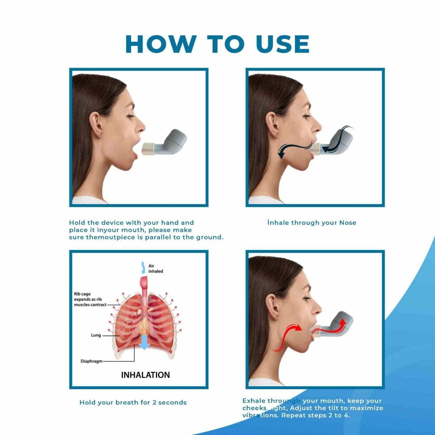 Lung Exerciser Device - Naturally Clear Mucus with The Breathing Exerciser Device Perfect Treatment Aid