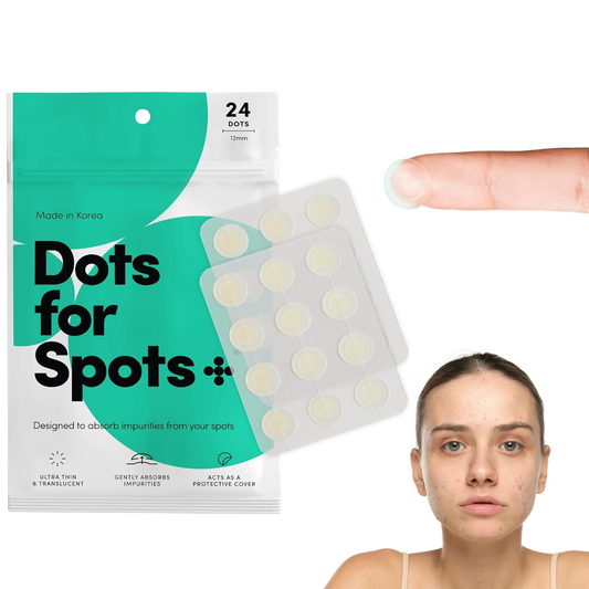 Hydrocolloid Pimple Patches – Dots for Spots Acne Patch | Pack of 24 Korean Skincare Spot Stickers