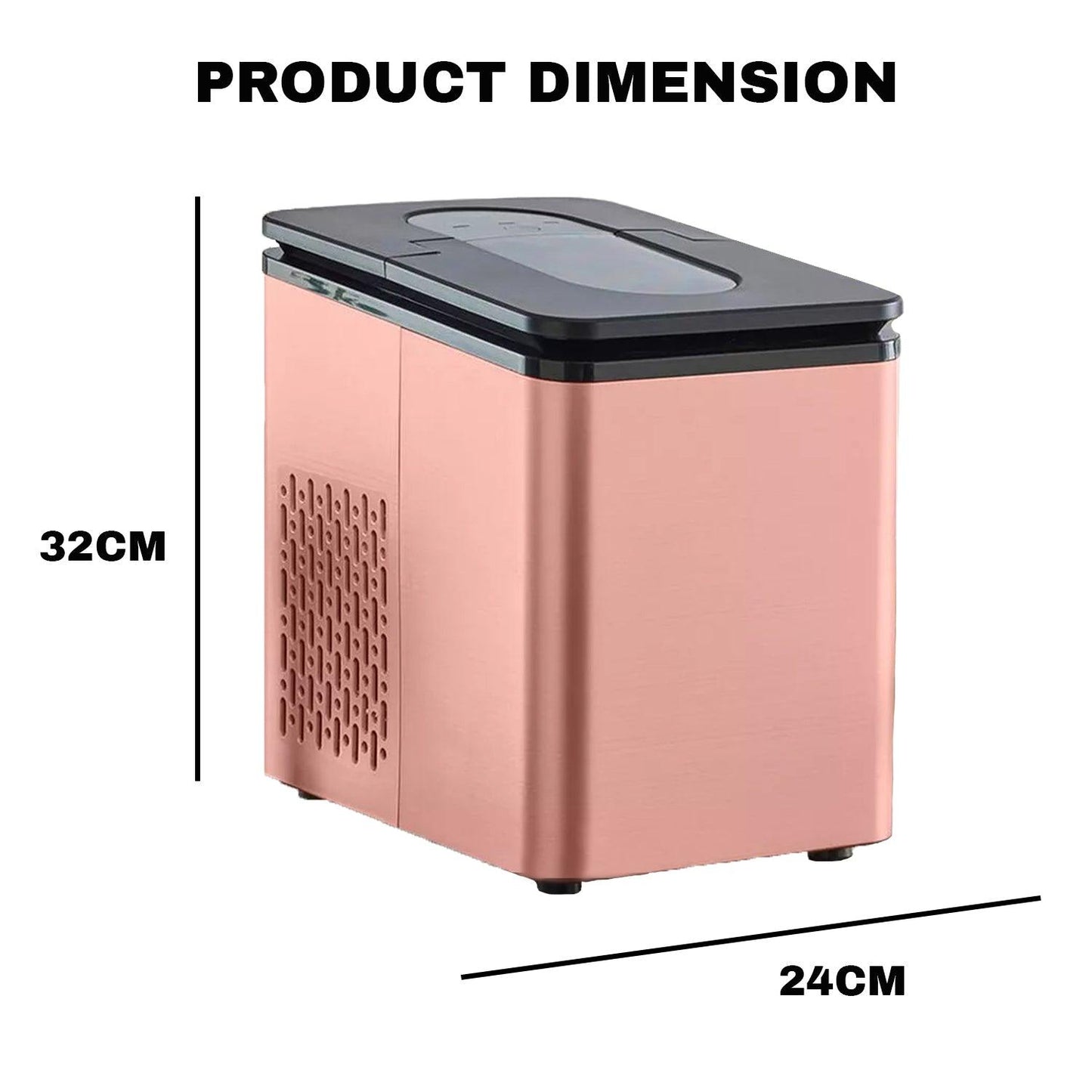 Ice Cubes Maker Machine - 1.8L Automatic Electric Ice Cube Maker Counter Top Cocktails Drink