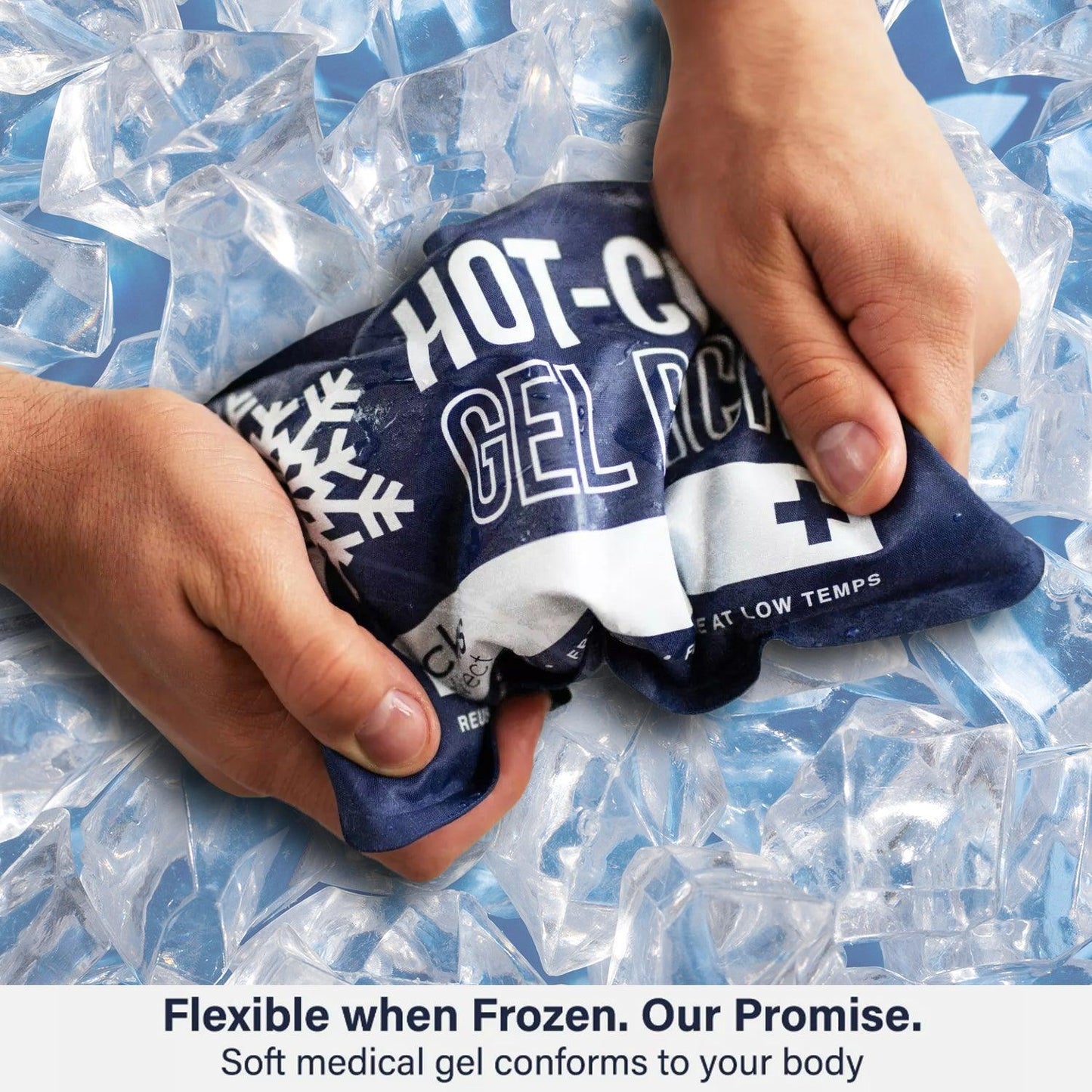 Injury Ice Pack - 3-in-1 Knee Ice Wrap Reusable Ice Packs for Knees Hot and Cold Gel Pack