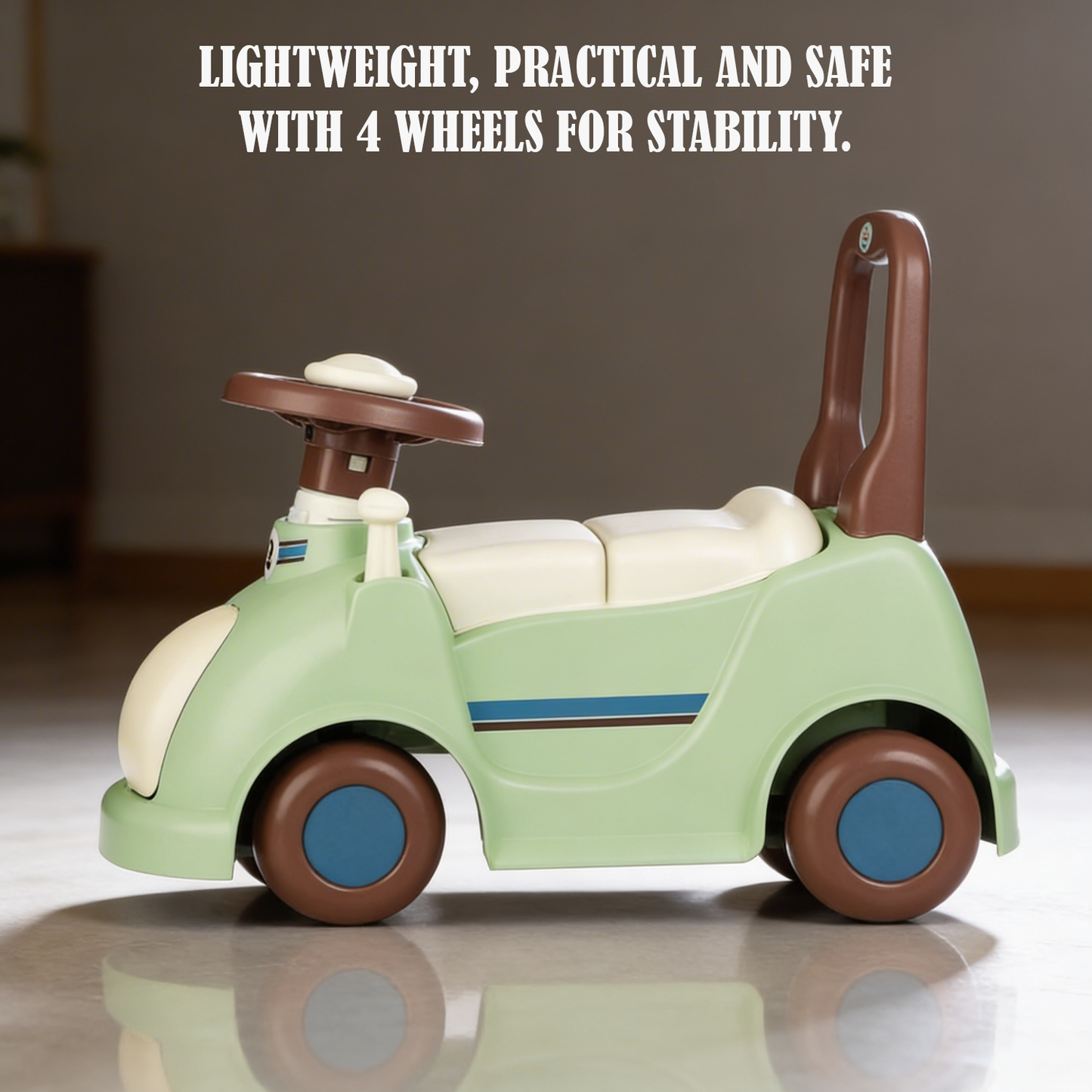 Push Along Car – Kids Ride On Push Car with Steering Wheel & Storage UK