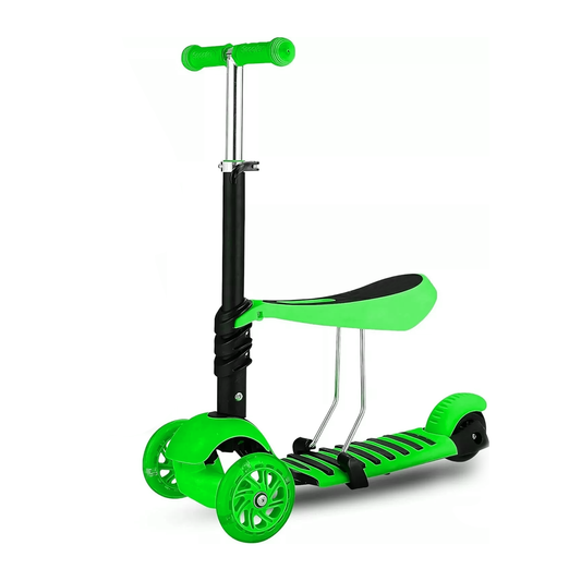 Kids Scooter 3 Wheel – 3 in 1 Height Adjustable Toddler Scooter with Removeable Seat for Boys & Girls