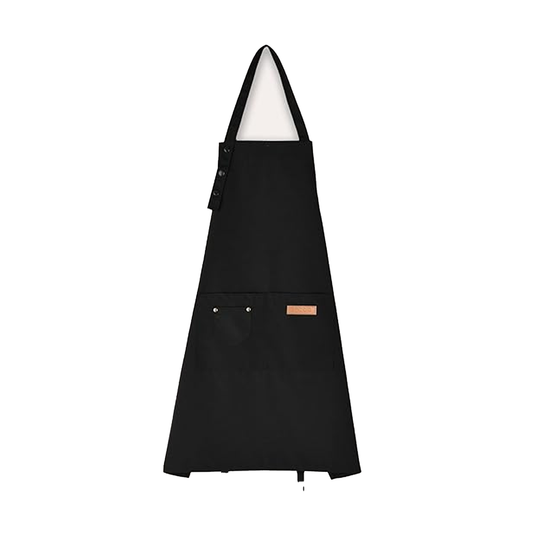 Denim Chef Apron - Canvas Pockets Apron for Kitchen Cooking BBQ Crafts Baking