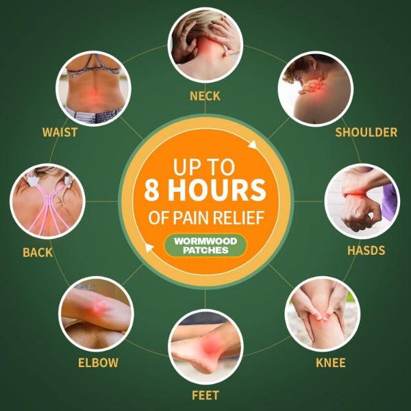 Knee Pain Relief Patch - FitMe 180 PCS Knee Pain Relief Patches Wormwood Sticker Neck Waist Joint Ache Pads