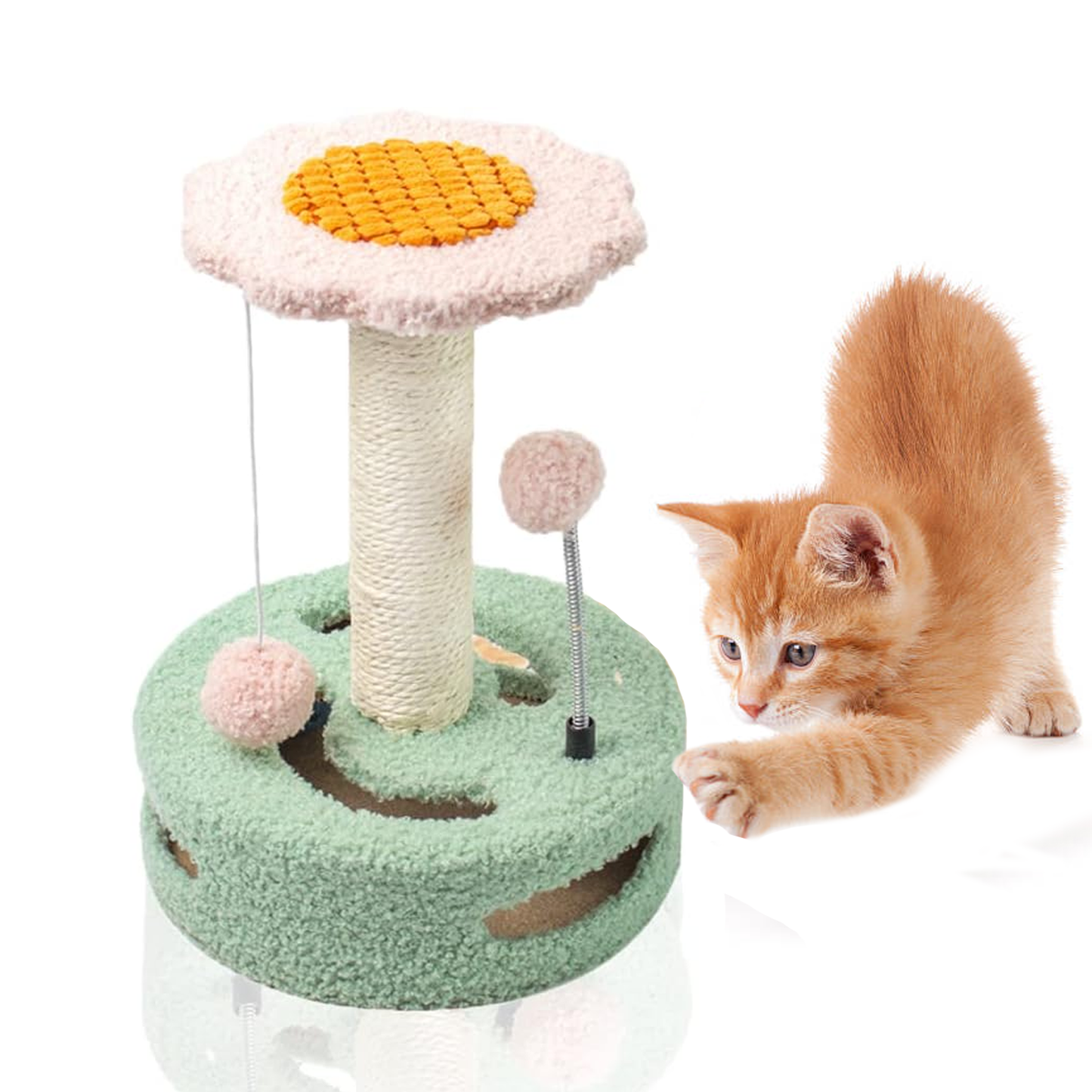 Large Cat Tree – Multi-Level Climbing Frame with Scratching Posts & Cozy Perches