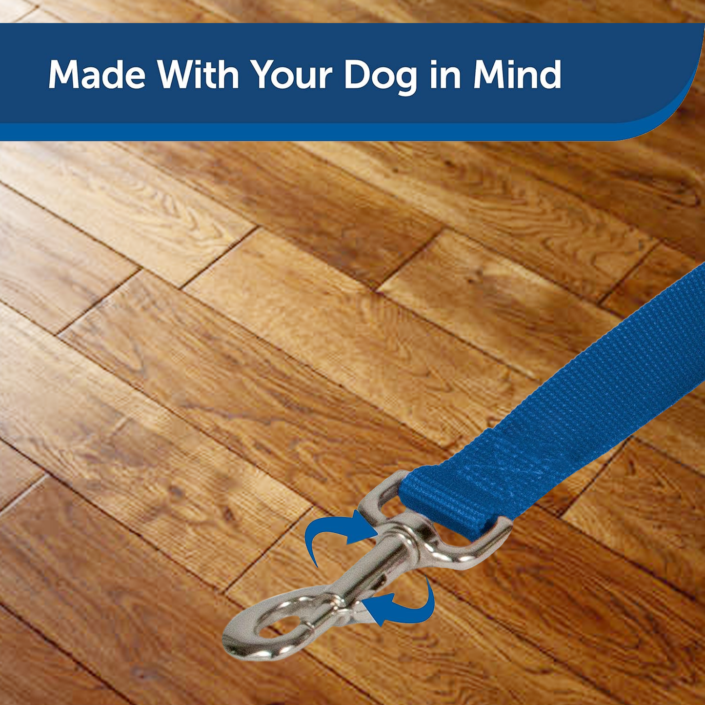 Dog Running Leash - 45" Puppy Small Dog Walking Lead 13mm Wide Strong Durable Webbing